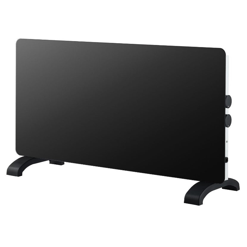 De Vielle Glass Convector Heater 2000W - Black | DEV011200
