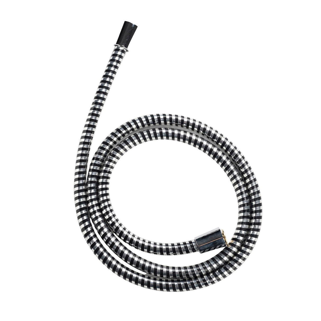 De Vielle Bathroom 1.5 Metre PVC Shower Hose in Black & Chrome | DEV205PVC15