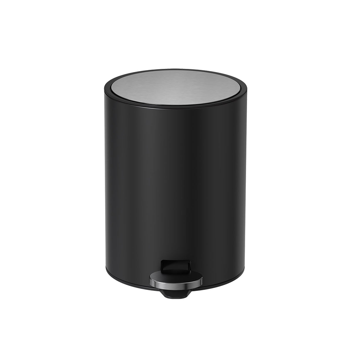 De Vielle Bathroom Pedal Bin 3 Litre With Slow Down Lid in Black | DEV70718HF003