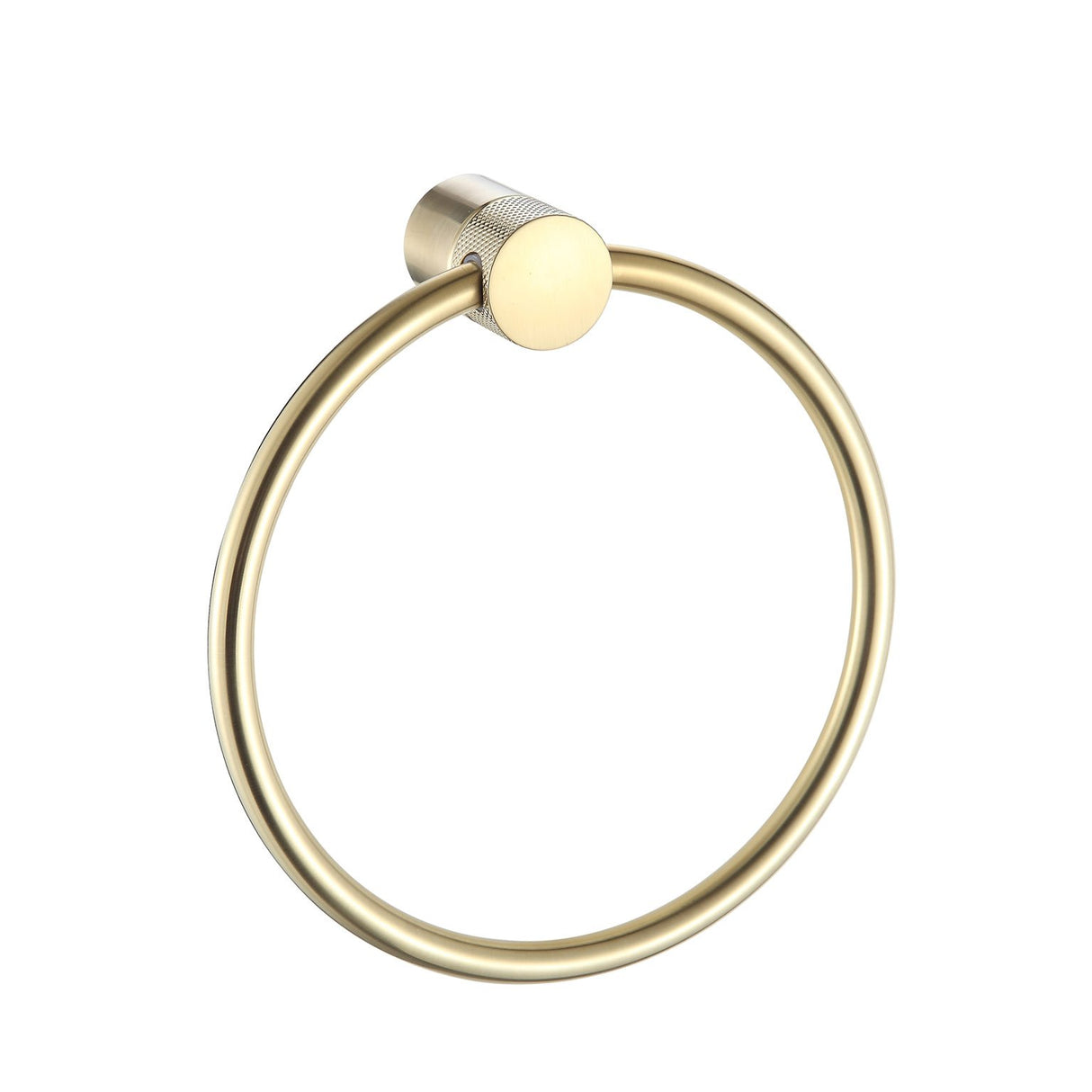 De Vielle Bathroom Santorini Towel Ring in Gold | DEV98011GB
