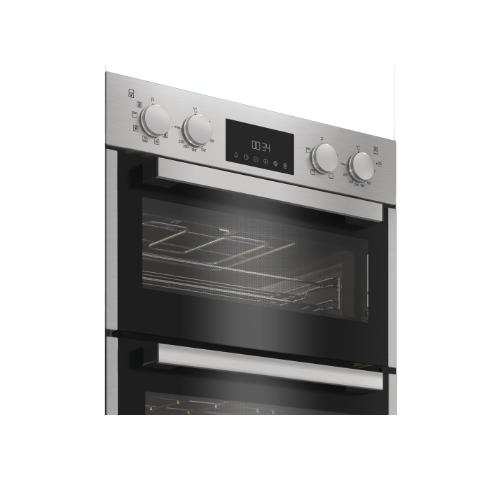 Hotpoint Multifunction Built-In Electric Double Oven - Stainless Steel | DIH82DIX