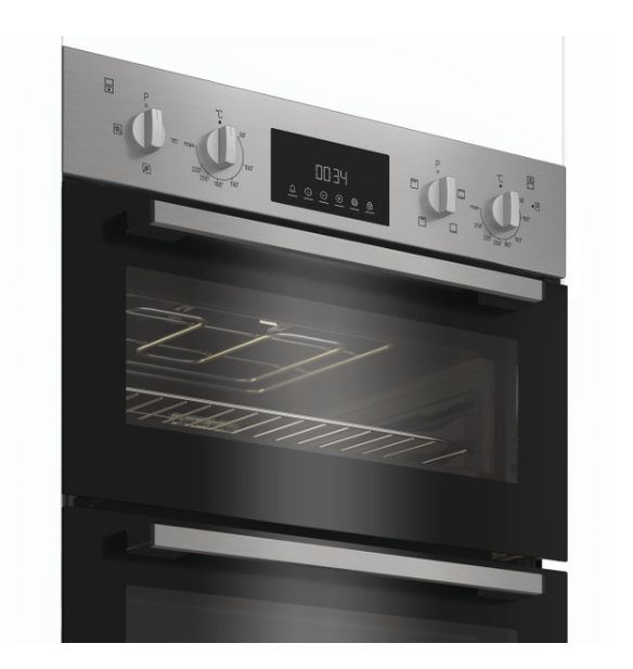 Indesit Built-In Electric Double Oven - Stainless Steel | DII10DIX
