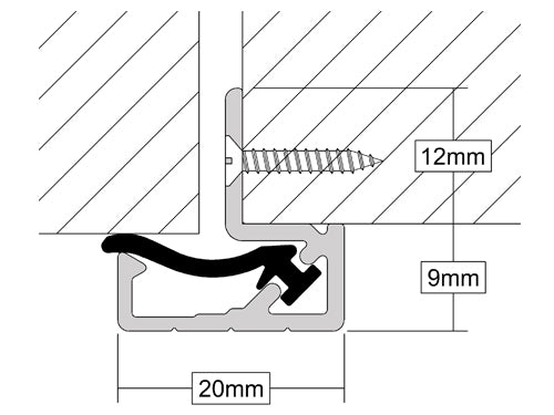 Double Door Seal 20mm