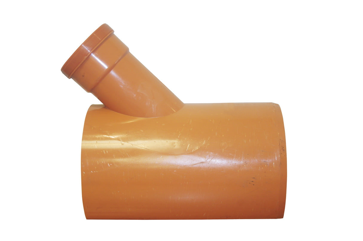 Wavin PVCU Sewer Oblique Saddle 45° 9"x110