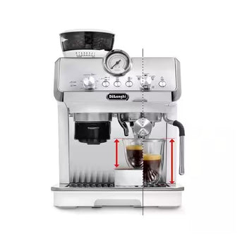 DeLonghi La Specialista Arte Compact Manual Bean to Cup Coffee Machine - White | EC9155.W