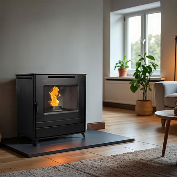 Elcofire Strata 25kw Pellet Boiler Stove │ EFSTP25