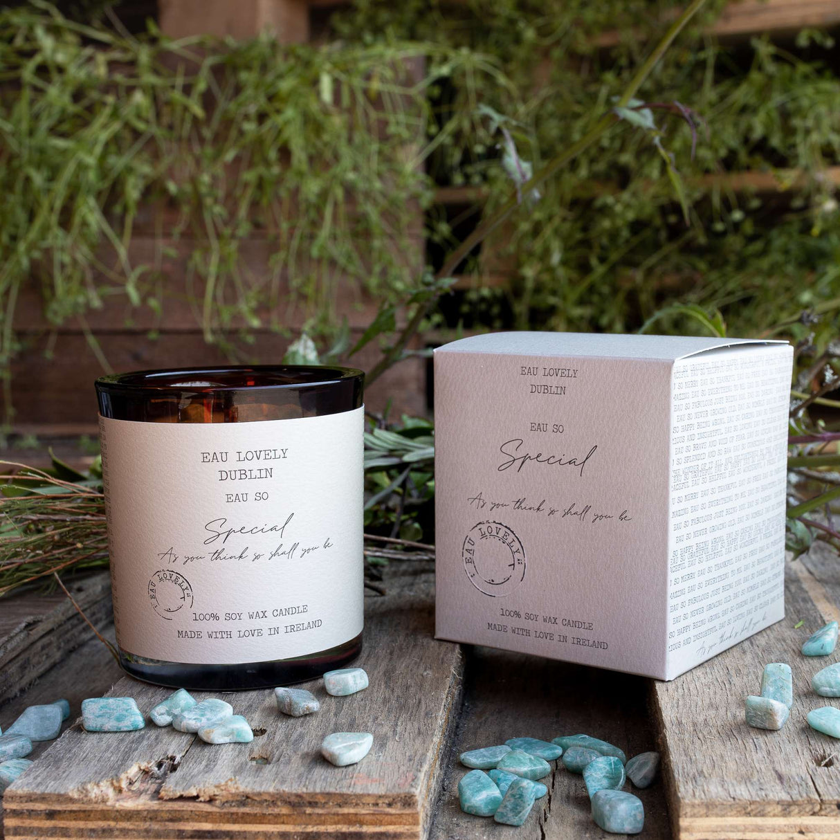Eau So Special Candle - Adventurine | EL-SPEC-AMBER