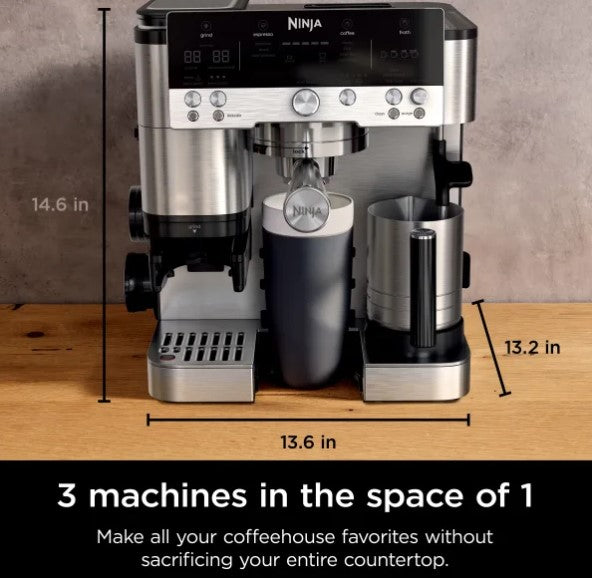 Ninja Luxe Café Premier Series Espresso Machine Drip Coffee Machine | ES601UK