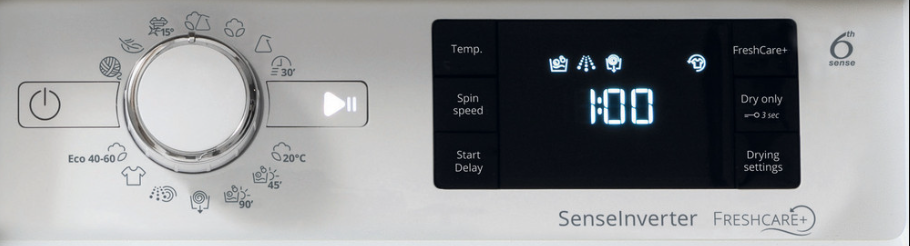 Whirlpool 11kg/7kg 1400 Spin Integrated Washer Dryer | FFWDD1174489BSVUK
