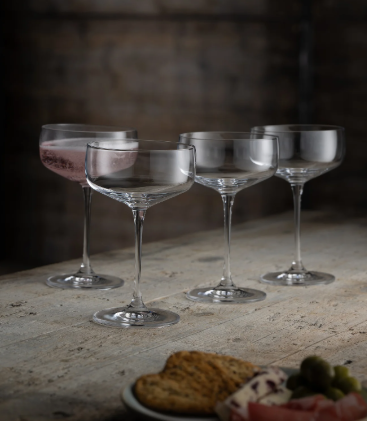 Galway Crystal Tivoli Cocktail / Martini Set of 4 | G130034