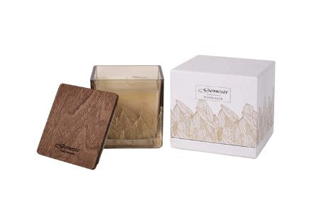 Genesis Wood Sage Square Medium Candle | GEN009