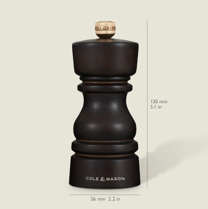 Cole & Mason London 130mm Chocolate Wood Pepper Mill | H233016