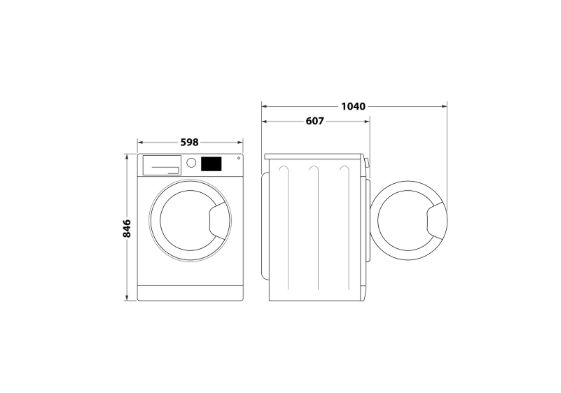 Hotpoint 9kg Heat Pump Dryer - White | HHDD90WW