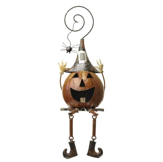 Metal Pumpkin With Spider │ HOM072