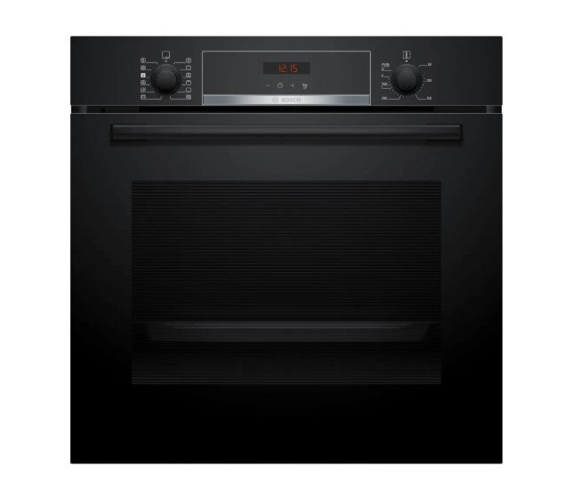 Bosch Series 4 Built-in Single Oven with Added Steam Function - Black | HQA574BB3B