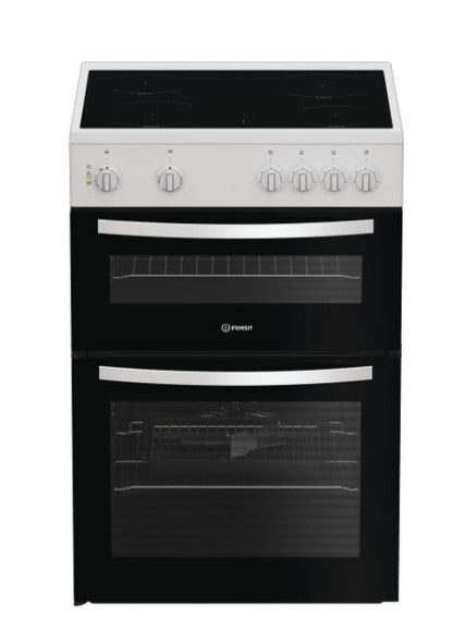 Indesit 60cm Freestanding Electric Cooker - White | IDE6VMW