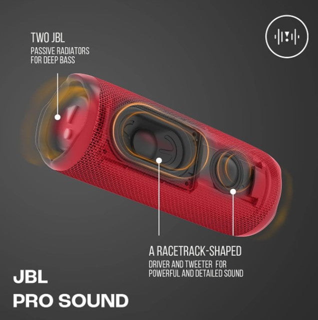 JBL Flip 6 Portable Bluetooth Speaker - Red | JBLFLIP6RED