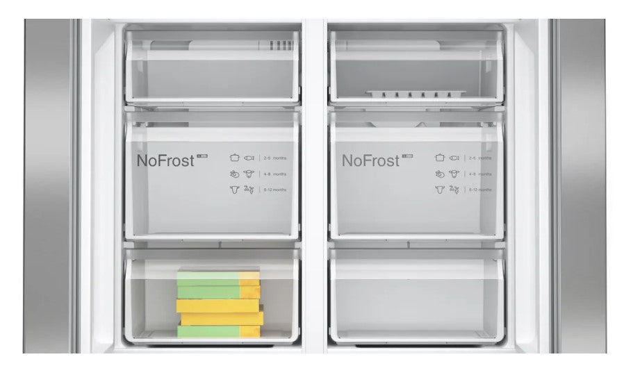 Bosch Series4 French Door American Fridge Freezer - Stainless Steel | KFN96VPEAG
