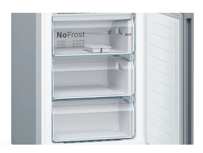 Bosch Series 4 Freestanding Fridge Freezer - Stainless Steel | KGN392LEBG