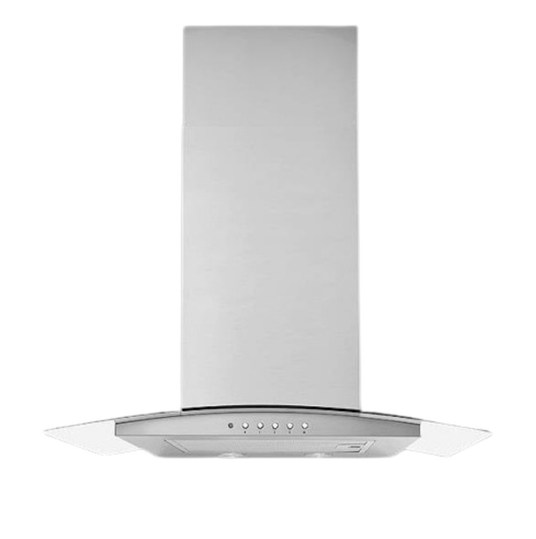 Luxair 70cm Curved Glass Cooker Hood | LA-70-ARTIS-CVD-SS