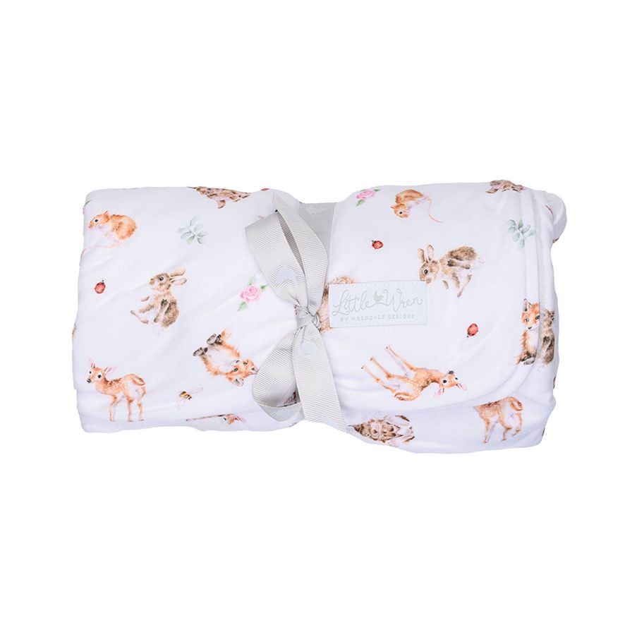 Wrendale Little Forest Woodland Animal Baby Blanket | LTW-BB001