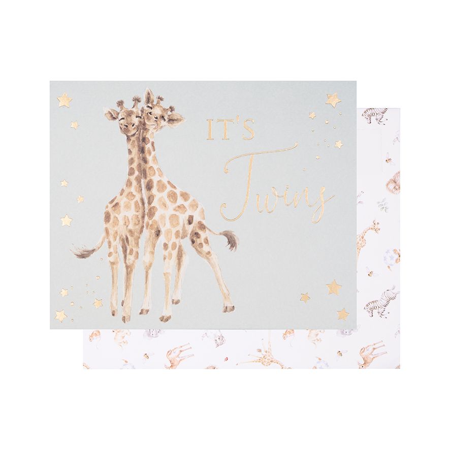 Wrendale Double The Joy Giraffe Card | LTW-OC004
