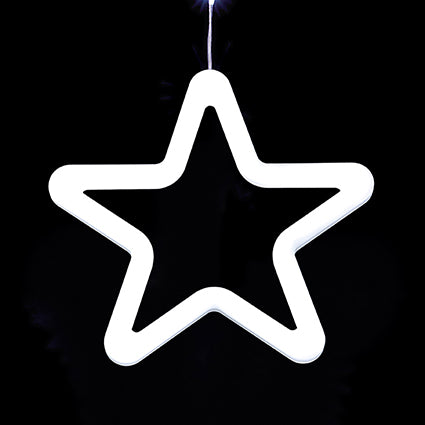 FlexiBrights Curtain Light with Neon White Star | LV261554W