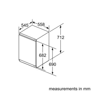 Neff N 70 Integrated Under Counter Freezer | GI1216DE0