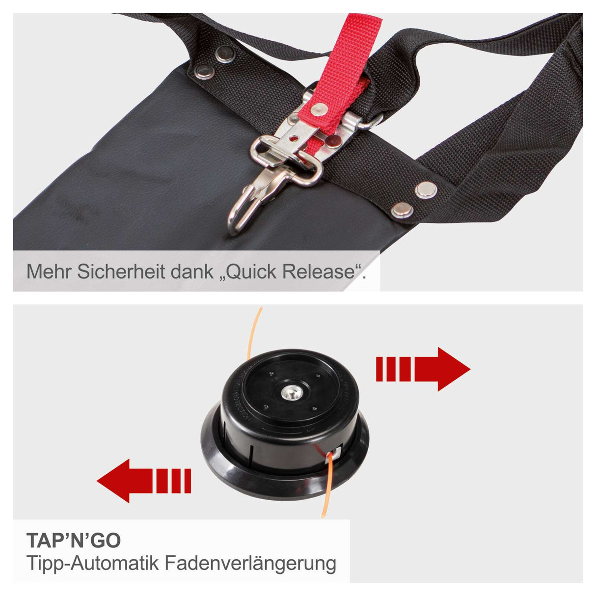 Scheppach Petrol Multi-Garden Tool - 1.5 HP 2-Stroke Petrol Engine Recoil Starter 5-in-1 Function | MTC42-5P