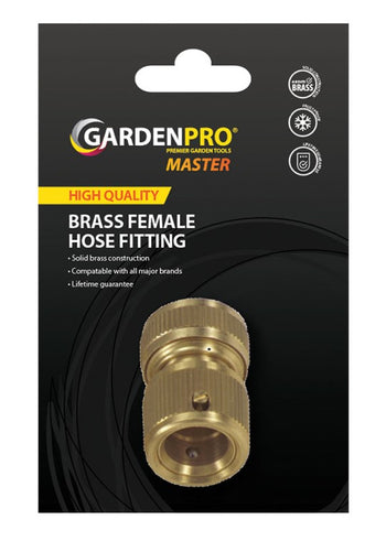 Garden Pro Master Brass Female Hose Fitting | P604SNCP