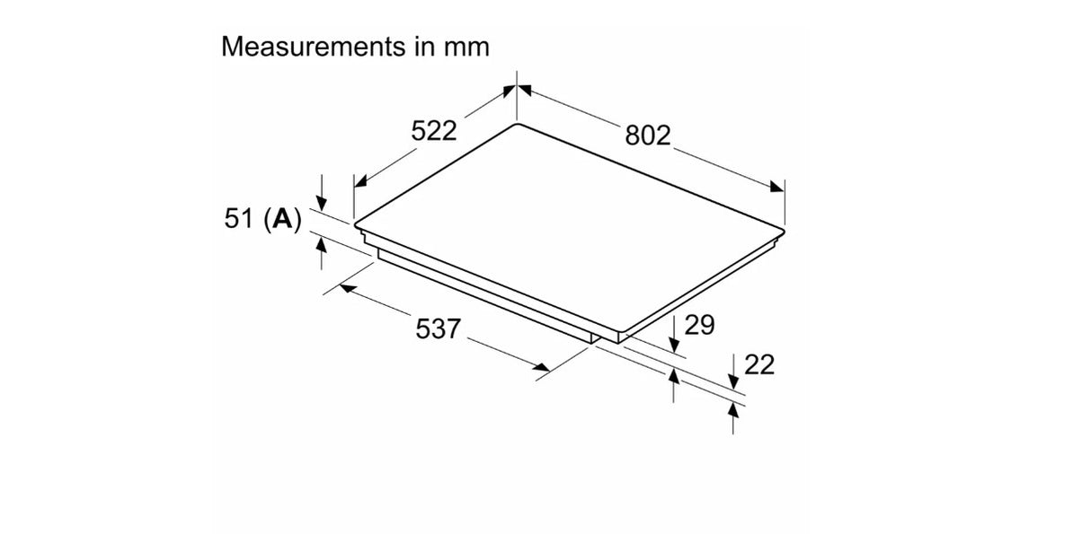 Bosch Series 6 80cm Induction Hob | PIV831HB1E