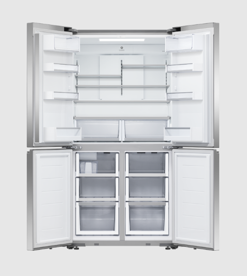 Fisher & Paykel Series 7 4-Door American Fridge Freezer with Water & Ice - Stainless Steel | RF605QNUVX1