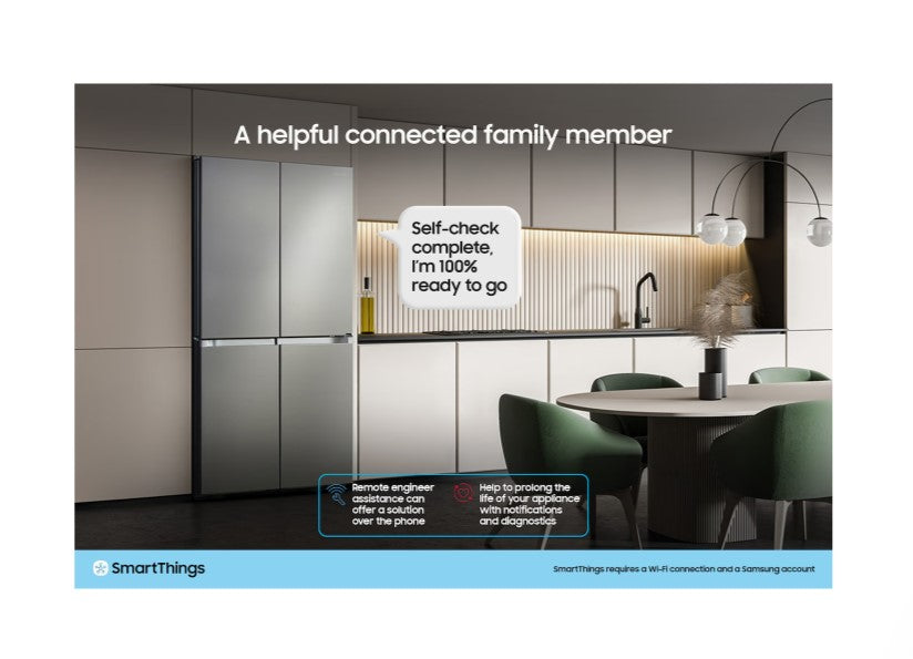 Samsung American Fridge Freezer Plumbed - Stainless Steel | RS70F64KETEU