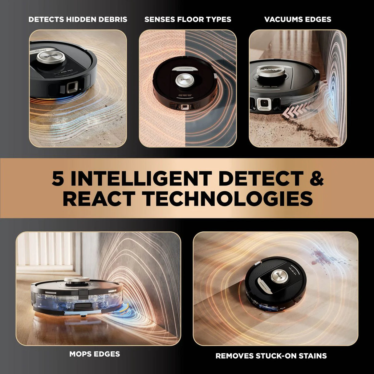 Shark PowerDetect NeverTouch Pro 2-in-1 Self-Empty, Self-Refill & Self-Clean Robot Vacuum & Mop | RV2800ZEUK