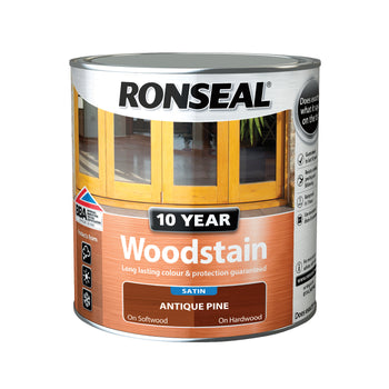 Ronseal 10 Year Woodstain Antique Pine Satin 2.5L | 38687