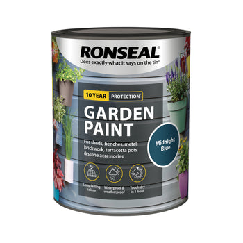 Ronseal Garden Paint Midnight Blue 750ml | 37413