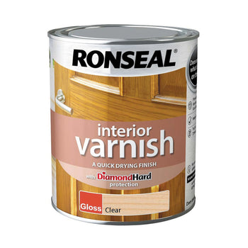 Ronseal Interior Diamond Hard Floor Varnish Clear Gloss 2.5L | 32582