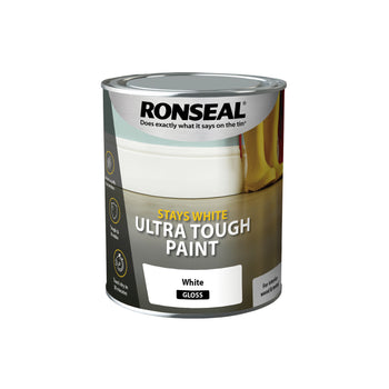 Ronseal Stays White Ultra Tough Paint White Gloss 2.5L | 37523