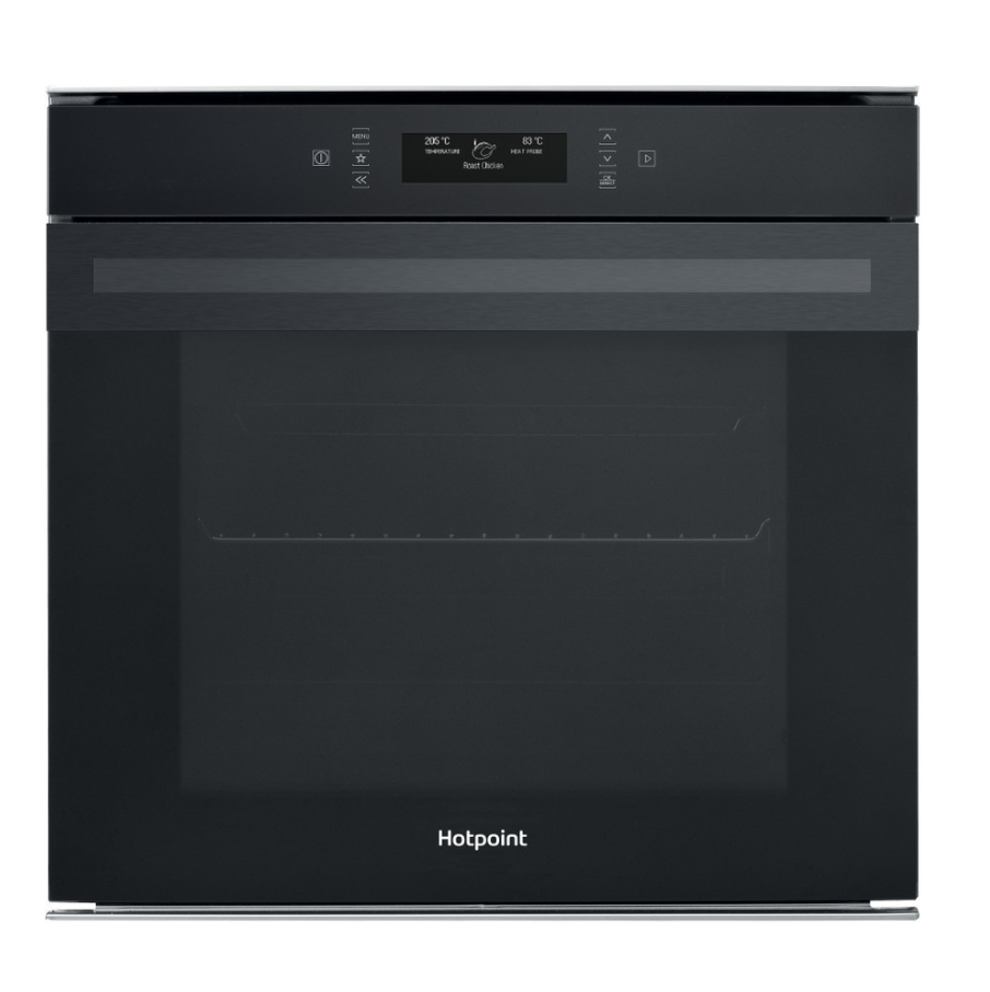 Hotpoint 73L Pyroclean Single Oven Black Touch | SI9891SPBM