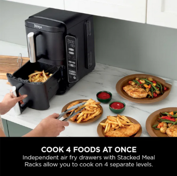 Ninja Double Stack 2-drawer Air Fryer 7.6L | SL300UK