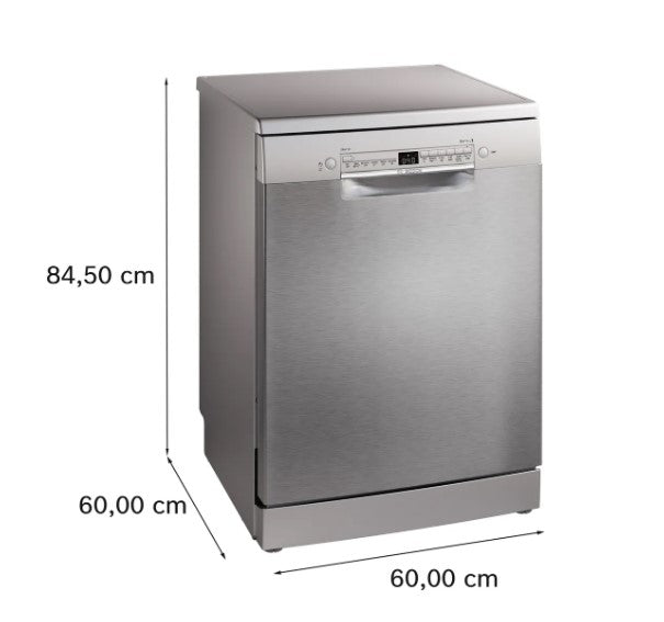 Bosch Series 2 14 Place Freestanding Dishwasher - Brushed Steel | SMS2HVI67G