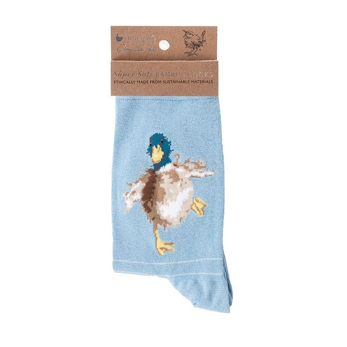 Wrendale A Waddle and A Quack Duck Socks | SOCK014
