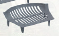 18' Cast Iron Fire Grate Black | T041-B-L
