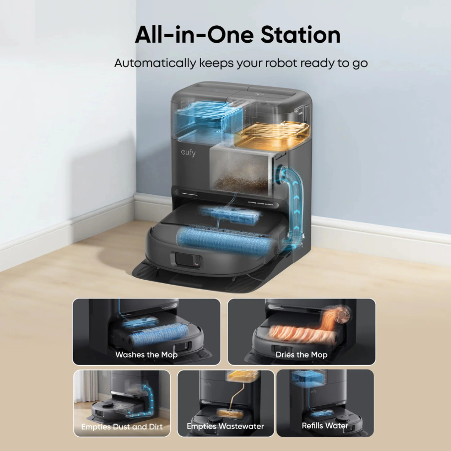 Eufy Omni C28a Robot Vac with Accessory Kit | T211AV10