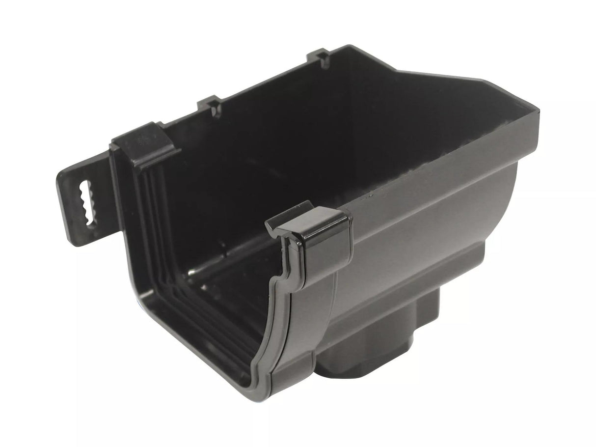Wavin StormLine Stopend Outlet Right-Hand 111mm Black | T9808BK