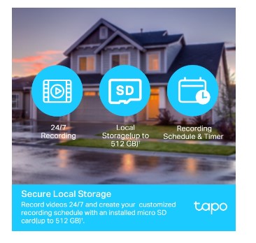 Tapo Outdoor Pan/Tilt Surveillance Camera WiFi | TAPOC500