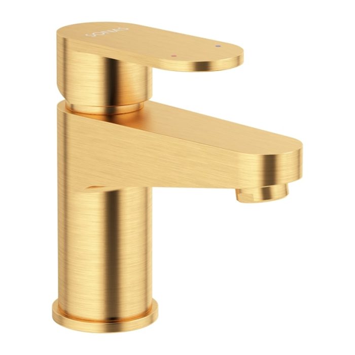 NORFOLK Basin Mixer Brushed Gold | UBR0069