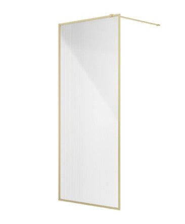 MIRAGE 900mm Brushed Gold Frame with Fluted Glass | USE00137