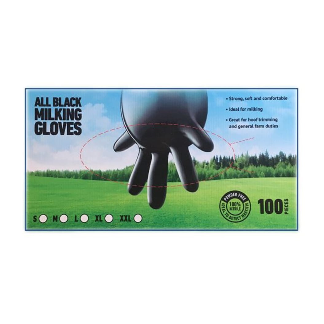 Dairy Disposable Gloves Black XL | W080124