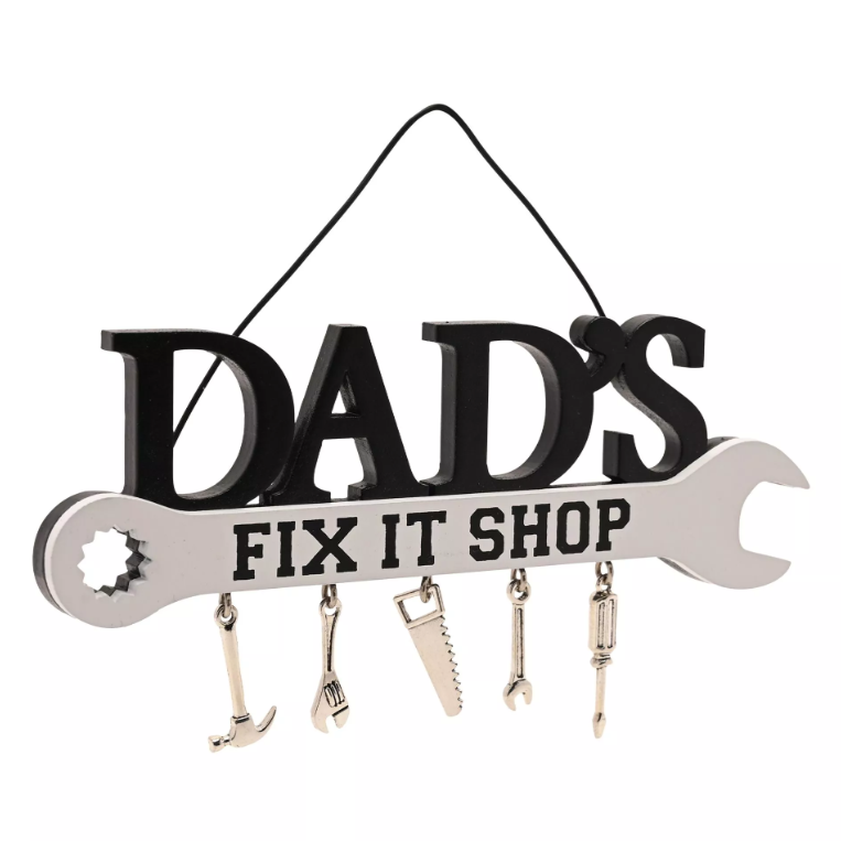 Well Crafted Spanner Plaque - Dad's Fix It Shop | WC116